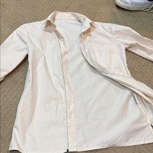 Women's Cream Button Down Shirt